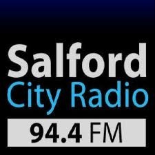 The logo for Salford City Radio