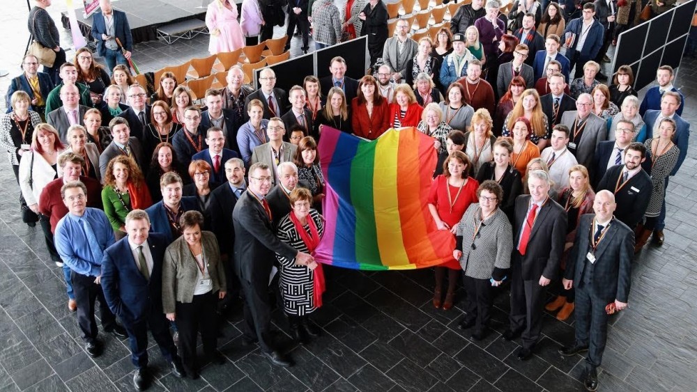 Pride flag on deeside