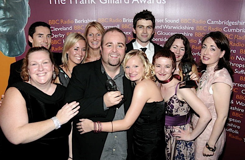 Team from BBC Radio Manchester collecting Station of the Year Award 2006