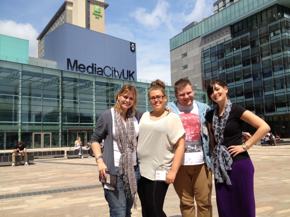 Manchester Airports Group Press Team, taken at Media City