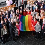 Pride flag on deeside